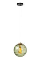 lampara colgante de vidrio 1xe27 verde