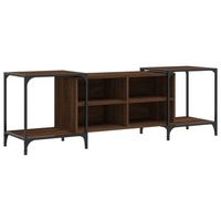 mueble de tv madera de ingenieria marron roble 153x37x50 cm vidaxl