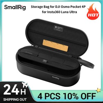 Bolsa de Almacenamiento SmallRig para DJI Osmo Pocket 4P / Insta360 Luna Ultra, Impermeable con Práctica Correa de Muñeca, Almacenamiento Organizado 6642B