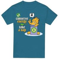 garfield camiseta conserve energy para hombre