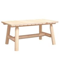 mesa de centromesa auxiliarmesa de cafe de madera maciza de abeto 90x50x41 cm