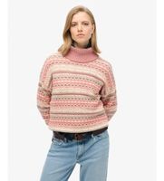 superdry para mujer w6110617a jersey textured stripe pattern beige xs casual lana