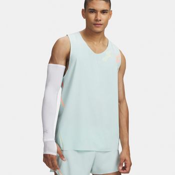 Under Armour Velociti Elite Singlet Camiseta de running Hombres-mint, coral
