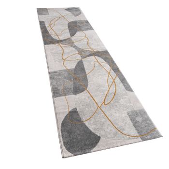 Alfombra Tiana gris  80x300 cm