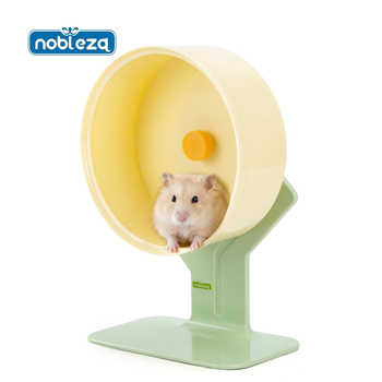 Nobleza Rueda Hamster Silenciosa 22CM, Rueda de Ejercicio de Altura Ajustable con Base Antivuelco y Pista sin Costuras, Accesorios para Jaula de Hámster Sirio, Gerbos y Erizos