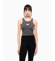 ea7 para mujer 7w001113af14752 top de punto de algodon elastico gris m deportivo sin mangas  tirantes