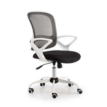 Euromof Lisboa Silla de Oficina Blanca/Negra