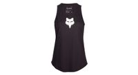 camiseta de tirantes fox head para mujer negra