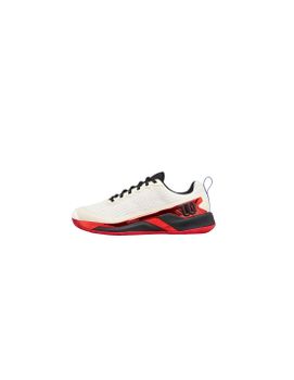 Zapatillas de Tenis Wilson Rush Pro 4.5 Uso Hombre Blanco/Rojo