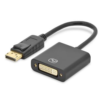 Digitus Cable DisplayPort a DVI con Bloqueo Macho/Hembra 15cm