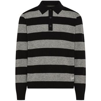 Cycle Jersey 461KC14 POLO STRIPES-1106 BLACK/LIGREY para hombre
