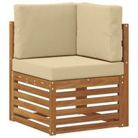 sofa de esquina para exteriores madera de acacia solida natural vidaxl
