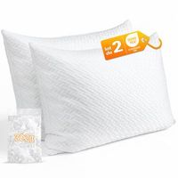 juego de 2 almohadas 50x70 cm konsoefuly almohada de espuma viscoelastica ergonomica altura ajustable para dormir boca arriba de lado o abajo