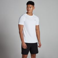 camiseta de entrenamiento de manga corta para hombre de mp - blanco - xxs
