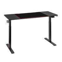 escritorio gaming sentado-de pie con iluminacion rgb y panel de control creativo multimot