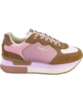 de PEPE JEANS PLS60025 ZAPATILLAS CASUAL DE MUJER MARRON Y ROSA