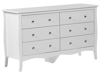 Cómoda de 6 cajones  blanco
