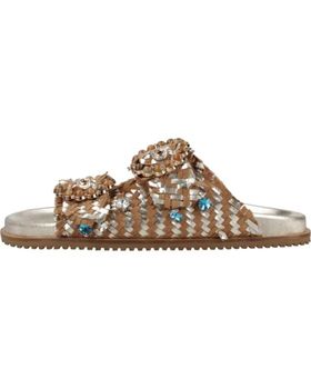 de BEFREE SANDALIAS MUJER MODELO MIRROR 4032 COLOR MARRON PLATINO