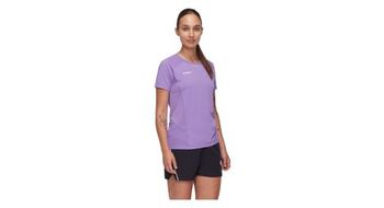 Camiseta de manga corta mammut aenergy fl morada mujer