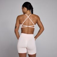 sujetador deportivo de tirantes sin costuras lift para mujer de mp - rosa bebe - s