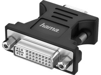 adaptador vga a dvi - hama 00200341 de conector enchufe dvi negro