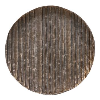 Plato decorativo calabria oro  h1xb27xl27cm