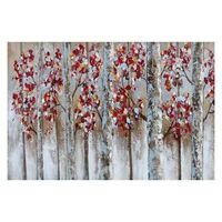cuadro abstracto kuateh 120 x 80 cm arboles de ptono oleo sobre lienzo