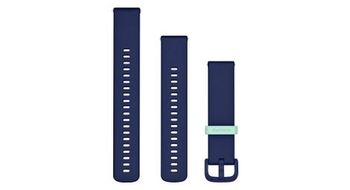 Munequera de silicona garmin de liberacion rapida de 20 mm azul marino