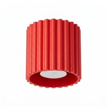 Plafone rojo aluminio alt. 10 cm
