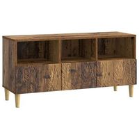 mueble de tv 102 x 345 x 50 cm madera envejecida vidaxl