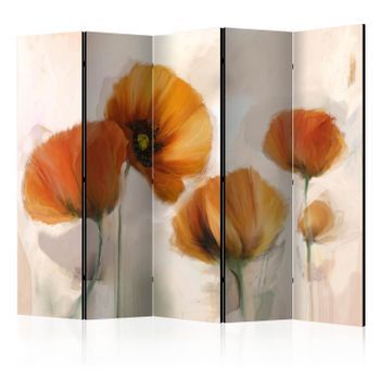 Biombo - Poppies - Vintage Ii (225x172 Cm)