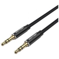 cable estereo vention bawbg jack 35 macho-macho 15m aluminio contactos dorados negro