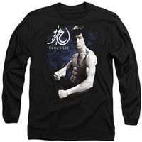 bruce lee camiseta manga larga dragon stance para hombre