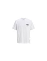 camiseta jack and jones jcodynamic dust ss crew neck ln hombre blanco brillante