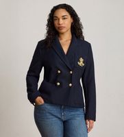 lauren ralph lauren para mujer 200p14021002 blazer de pique con doble botonadura marino 40 casual algodon clasico manga larga