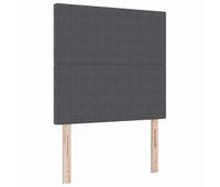 cabecero led con luces de tiras led gris oscuro 80 cm tela