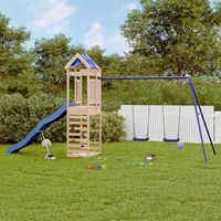 parque infantil  area de juegos de exterior de madera maciza de pino cfw782750