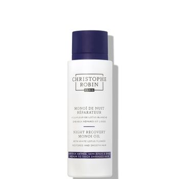 Christophe Robin Night Recovery Monoï Oil with White Lotus Flower 92ml
