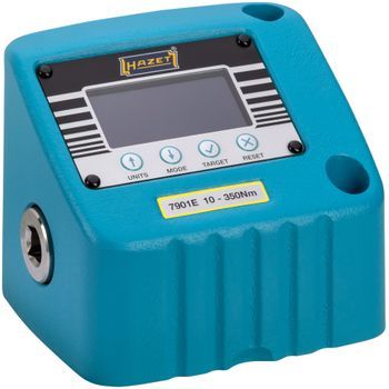 Hazet 7901e Comprobador Dinamométrico ∙ Electrónico ∙ 10 – 350 Nm ∙ Par De Apriete Mín-máx: 10 – 350 Nm ∙ Cuadrado Hueco 1/2 Pulgadas (12,5 Mm) ∙ 138 Mm X 110 Mm X 117 Mm