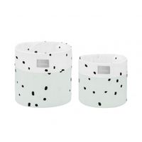 cesta de guarderia set de 2 uds - 22cm y 18cm bear with me menta