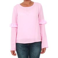 only blusa 15144539 onljuna frill ls top wvn prism pink para mujer