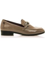 de maria mare mocasin adorno metalico charol taupe