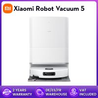 robot aspirador xiaomi version global 5 potencia nominal 55w capacidad nominal 4800mah control por app control por voz inteligente succion 20000pa mopa extensible y cepillo lateral sistema de