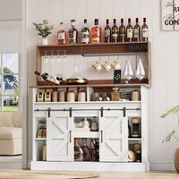 aparador - mueble para cocina y salon - mdf - blanco y natural 120x40x130cm