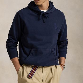 Polo Ralph Lauren Big Pony Logo Cotton-Jersey Hoodie - M