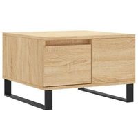 mesa de cafe  mesa de centro madera contrachapada roble sonoma 55x55x365 cm