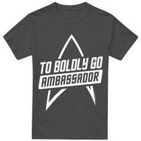 star trek tops y camisetas to boldly go para mujer