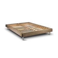 estructura de cama tribu  taupe metal 180 x 135 cm