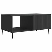 mesa de centro negro 90 x 50 x 40 cm madera de ingenieria vidaxl