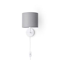 aplique de pared elio gris claro
